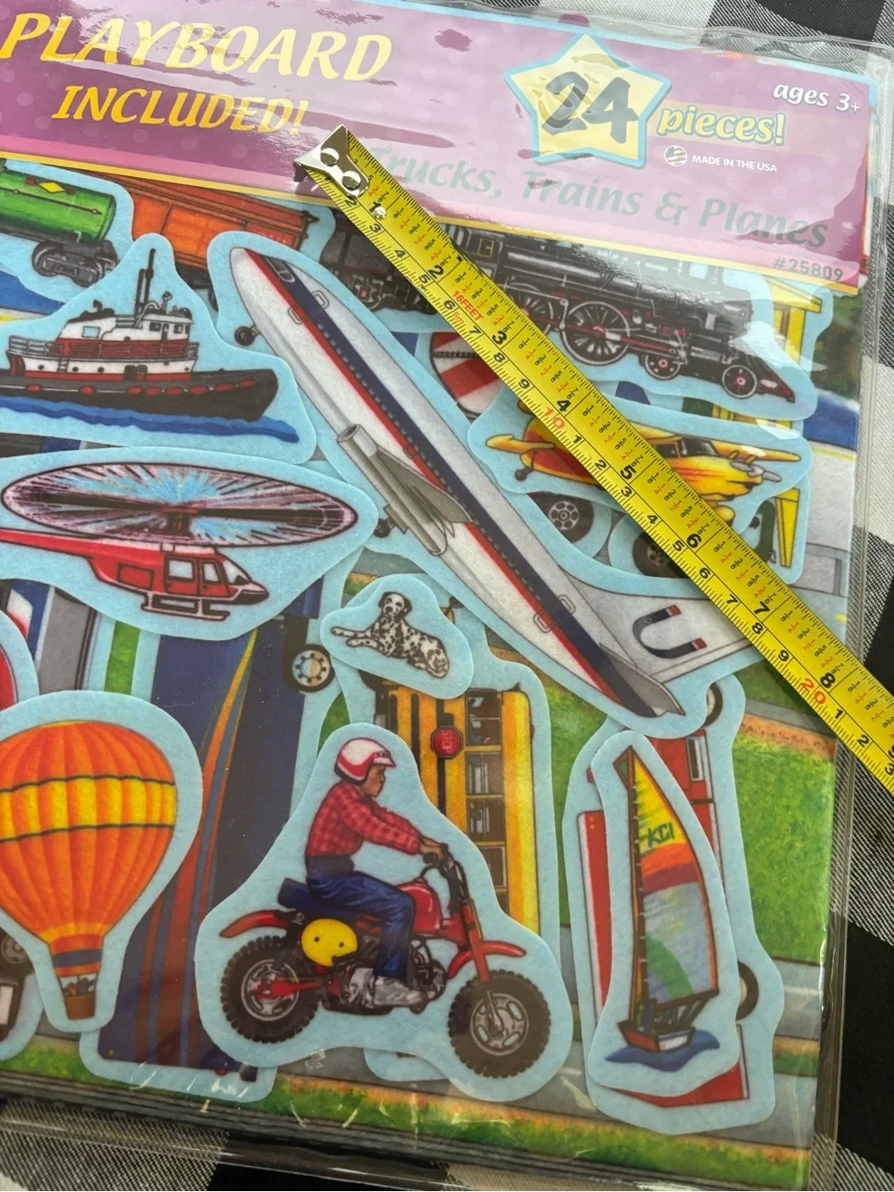 New Trucks, Planes, Trains Felt Pieces and Playground Kids Preschool